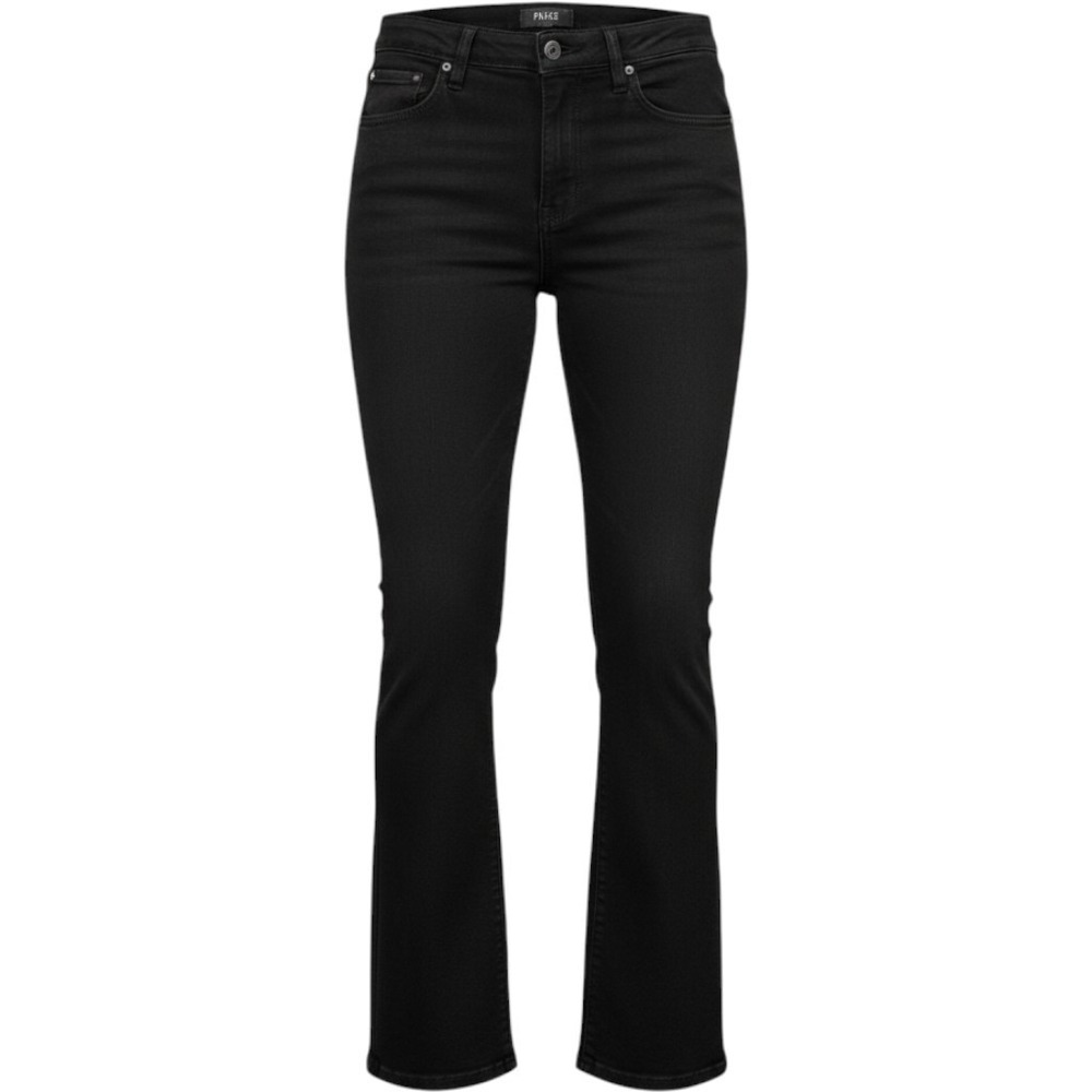PAIGE Manhattan Mid Rise Slim Boot Jeans Black Shadow Women's 32 NWT